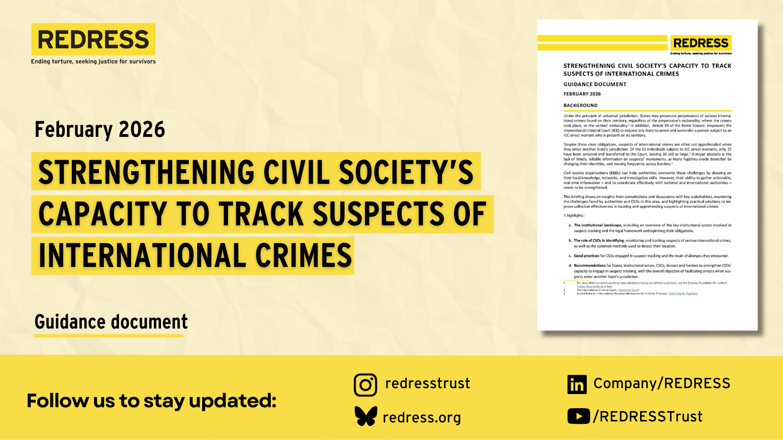 Briefing paper: Strengthening Civil Society’s Capacity to Track ...