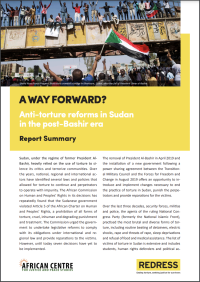 Report Summary: A Way Forward? Anti-torture reforms in Sudan in the Post-Bashir era