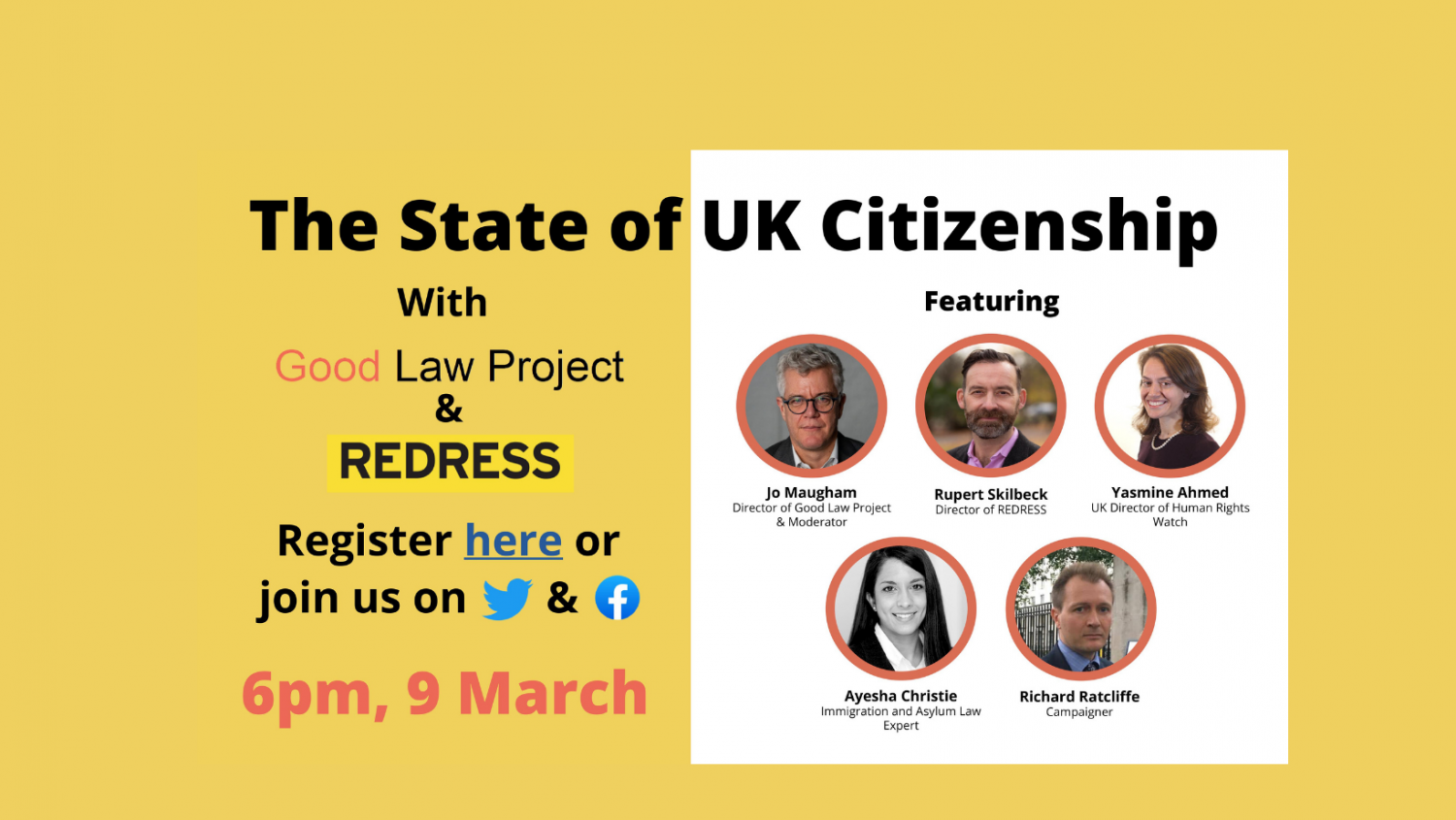 The State of UK Citizenship debate flyer