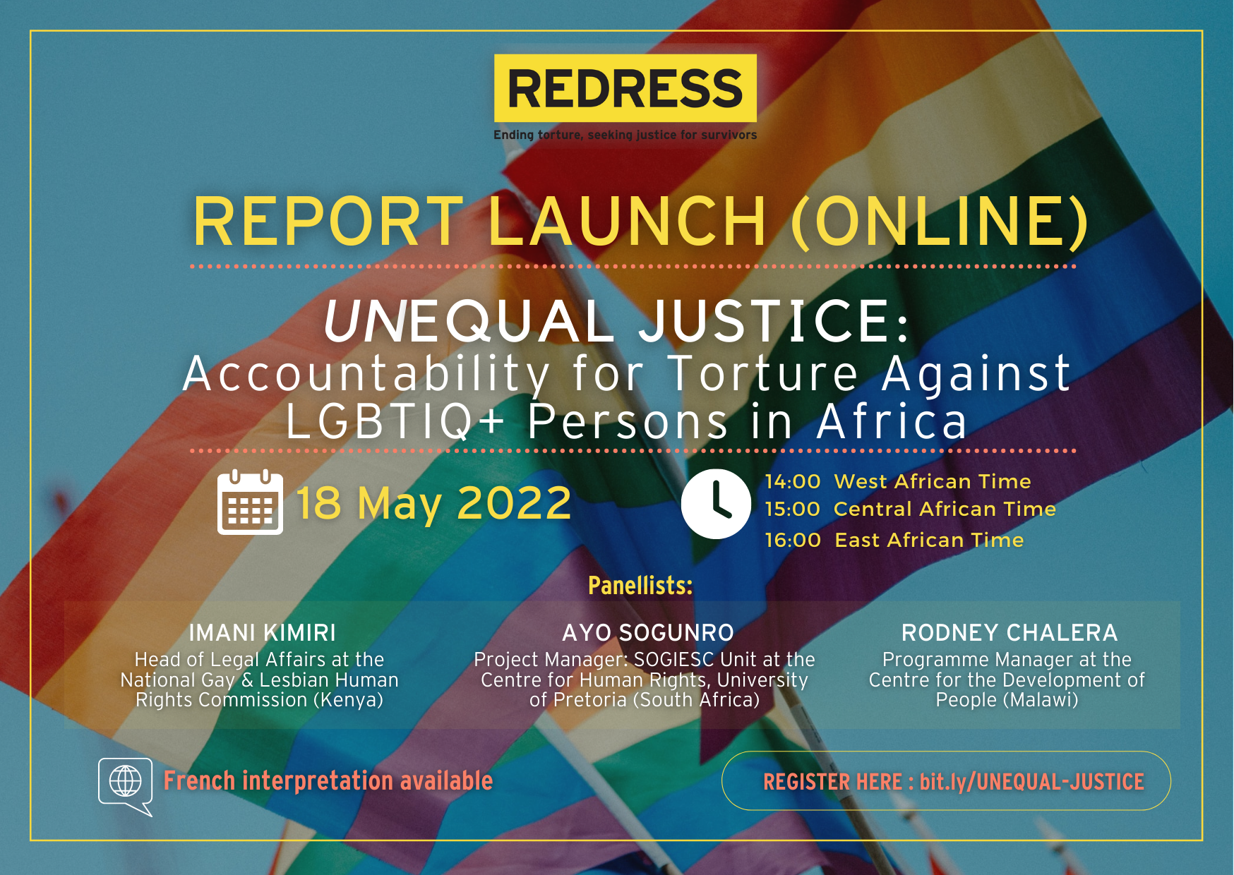 Webinar: Accountability for Torture Against LGBTIQ+ Persons in Africa