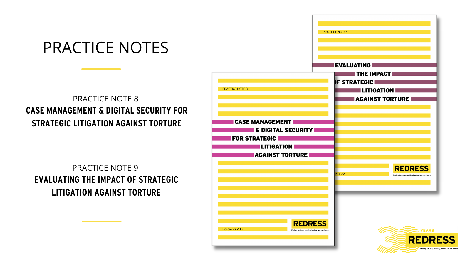New Practices Notes on Best Practices on Case Management, Digital Security and Evaluation of Strategic Litigation Against Torture