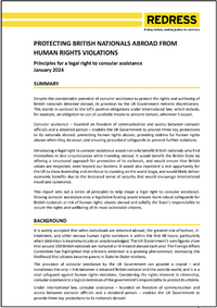 Protecting British Nationals Abroad from Human Rights Violations – Principles for a legal right to consular assistance