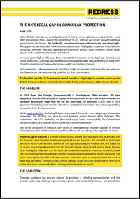 The UK’s Legal Gap in Consular Protection