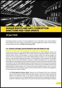Human Rights and Anti-Corruption Sanctions Mid-Year Update
