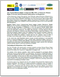 Joint Statement on the Draft NHRC Bill of Bangladesh