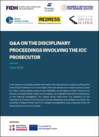 Q&A on the Disciplinary Proceedings Involving the ICC Prosecutor