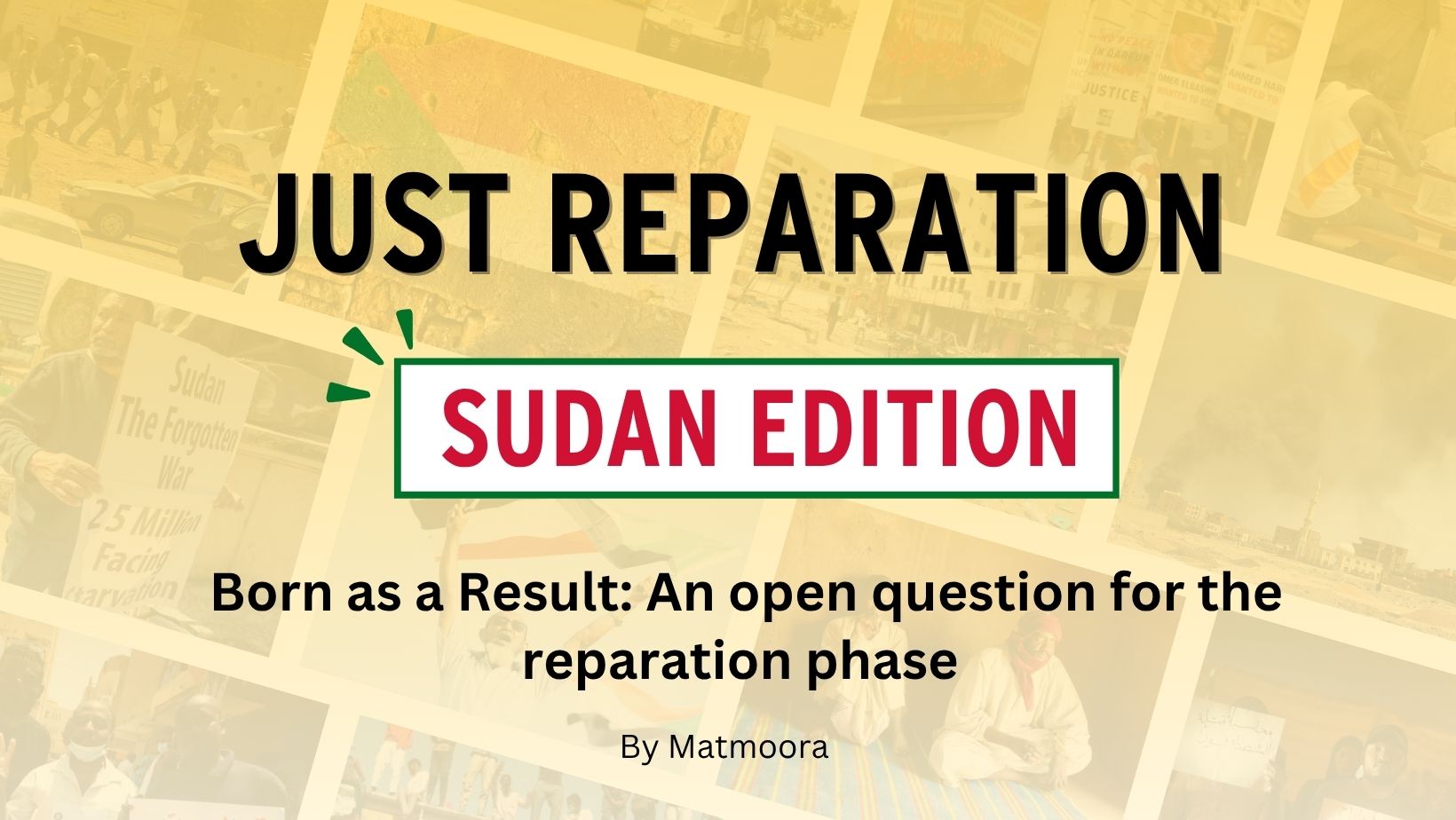 Born as a Result: An Open Question for the Reparation Phase