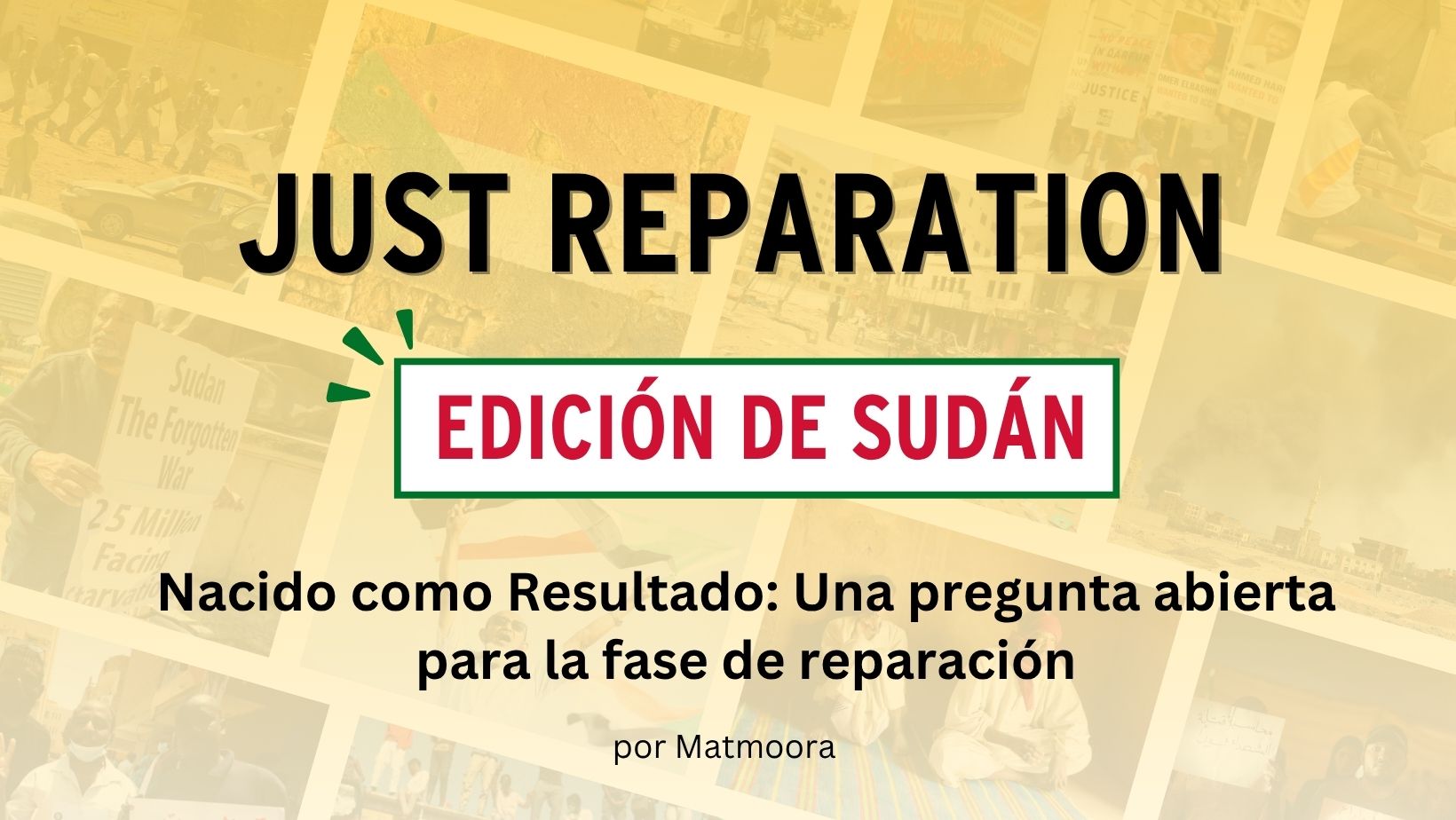Nacido como Resultado: Una pregunta abierta para la fase de reparación